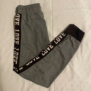 LOVE Gray Sweatpnts